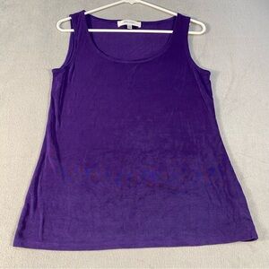 Jones Studio Women’s Rich Purple Knit Sleeveless Top, size S